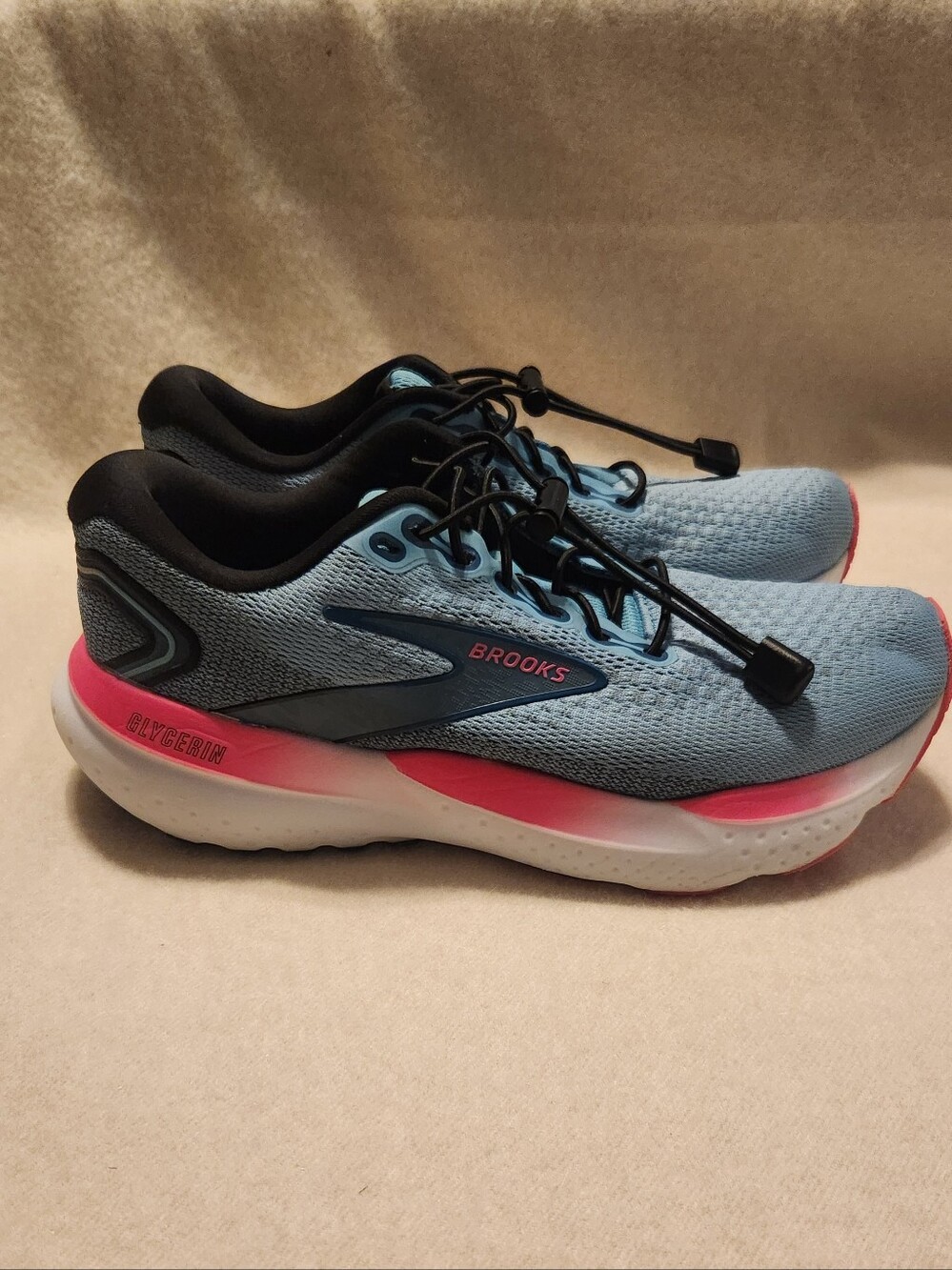 Brooks Women's Light Blue & Pink Glide Glycerin 21 Running Shoes